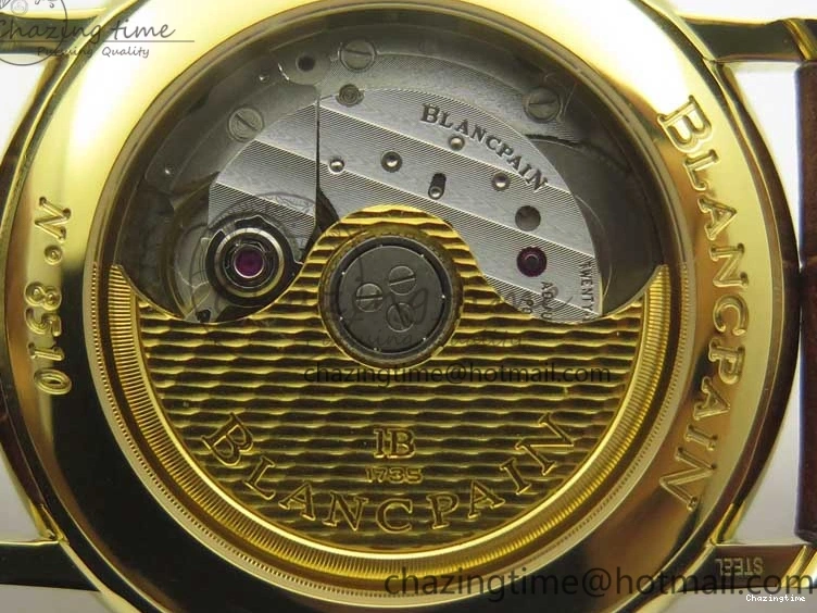 0318 WellDesigned Villeret 6651 YG ZF 1:1 Best Edition White Dial on Brown Leather Strap A 8000